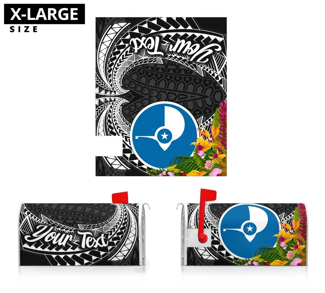 Yap State Mailbox Cover - Custom Personalised Tropical Flowers Style - Polynesian Pride