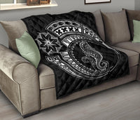 Polynesian Quilt - Polynesian White Seahorse Tattoo - Polynesian Pride