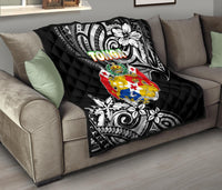Mate Ma'a Tonga Rugby Premium Quilt Polynesian Unique Vibes - Black - Polynesian Pride