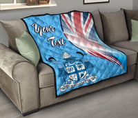 Fiji Custom Personalised Premium Quilt - Fiji Flag - Polynesian Pride