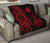 Nauru Premium Quilt - Red Tentacle Turtle - Polynesian Pride