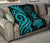 Palau Premium Quilt - Turquoise Tentacle Turtle - Polynesian Pride