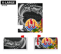 Tahiti Mailbox Cover - Custom Personalised Tropical Flowers Style - Polynesian Pride