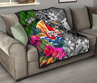 Tahiti Premium Quilt - Turtle Plumeria Banana Leaf - Polynesian Pride