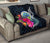 Federated States of Micronesia Premium Quilt - Tropical Flower Blue - Polynesian Pride