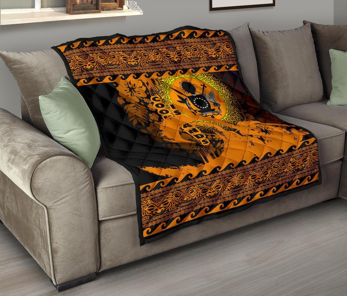 Cook Island Quilt Wave Gold Design - Polynesian Pride