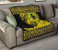 Cook Island Quilt Wave Yellow Design - Polynesian Pride