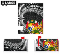 Tonga Mailbox Cover - Tropical Flowers Style - Polynesian Pride