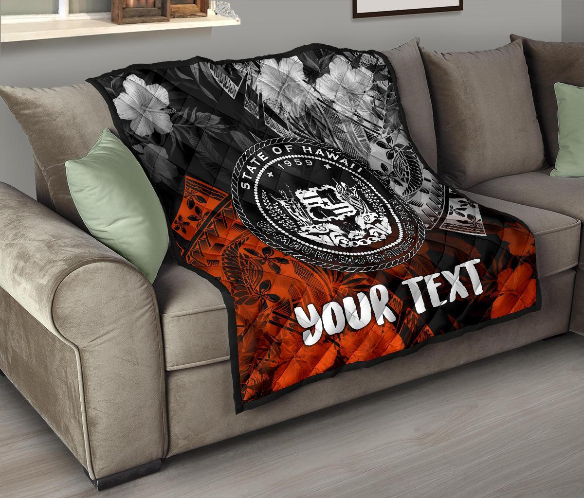 Polynesian Hawaii Personalised Premium Quilt - Vintage Polynesian Style - Polynesian Pride