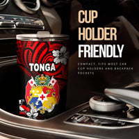 Mate Ma'a Tonga Rugby Tumbler Polynesian Unique Vibes - Red - Polynesian Pride
