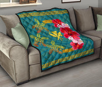 Hawaiian Turtle Tropical Polynesian - Premium Quilt - Azga Style - Polynesian Pride