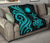 Nauru Premium Quilt - Turquoise Tentacle Turtle - Polynesian Pride