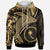 Chuuk Hoodie Humpback Whale & Coat of Arms Gold Unisex Gold - Polynesian Pride