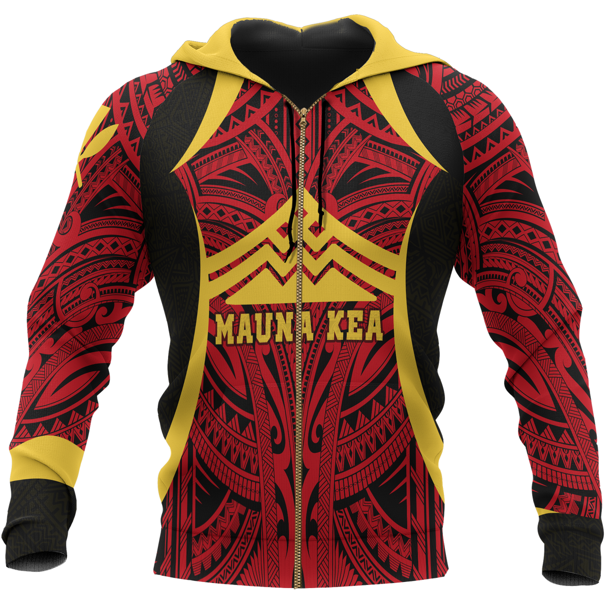 Hawaii Zip up Hoodie Protect Mauna Kea - Polynesian Pride