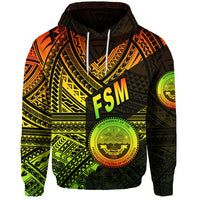 Federated States of Micronesia Hoodie FSM Original Style Reggae LT8 - Polynesian Pride