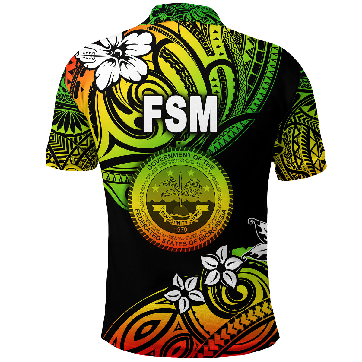 Federated States of Micronesia Polo Shirt Unique Vibes Reggae LT8 - Polynesian Pride