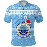 Custom Federated States of Micronesia Christmas Polo Shirt Simple Style FSM Seal LT8 - Polynesian Pride