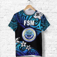 Federated States of Micronesia T Shirt Unique Vibes Blue LT8 - Polynesian Pride