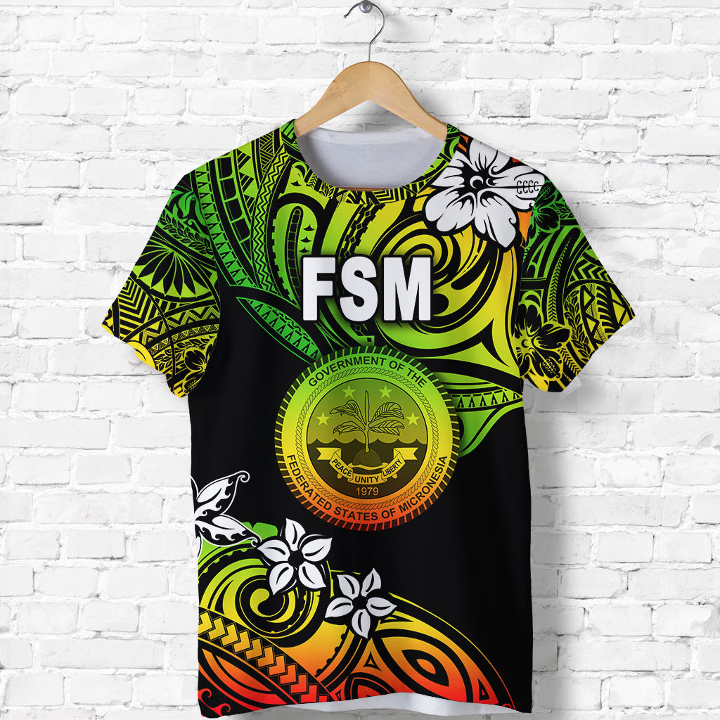 Federated States of Micronesia T Shirt Unique Vibes Reggae LT8 - Polynesian Pride