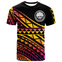 Federated States of Micronesia Custom T Shirt Special Polynesian Ornaments Unisex Black - Polynesian Pride