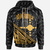 Rotuma Zip Hoodie Gold Tapa Patterns With Bamboo Unisex Gold - Polynesian Pride