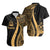 Vanuatu Short Sleeve Shirts - Gold Polynesian Tentacle Tribal Pattern Unisex Gold - Polynesian Pride