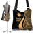 Marshall Islands Boho Handbag - Gold Polynesian Tentacle Tribal Pattern - Polynesian Pride