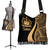 Samoa Boho Handbag - Gold Polynesian Tentacle Tribal Pattern - Polynesian Pride