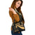 Yap Custom Personalised Shoulder Handbag - Gold Polynesian Tentacle Tribal Pattern - Polynesian Pride