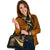 Federated States of Micronesia Shoulder Handbag - Gold Polynesian Tentacle Tribal Pattern - Polynesian Pride