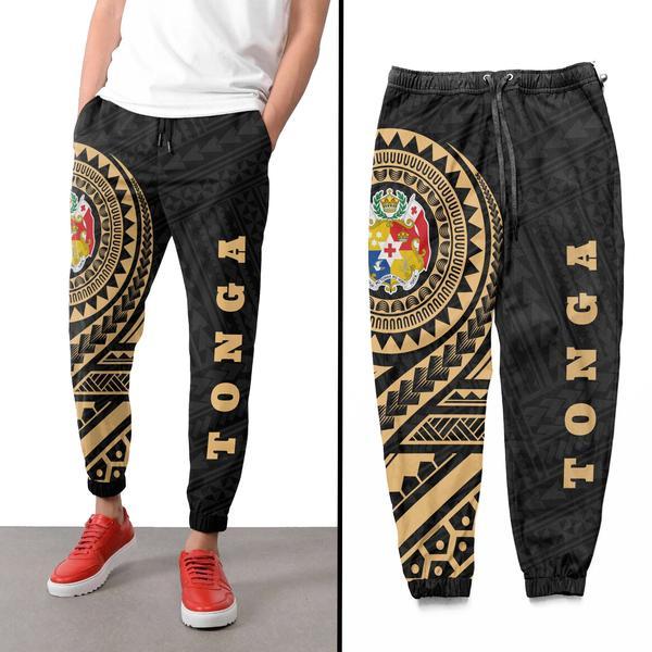 Tonga Rising Sweatpants Unisex Black - Polynesian Pride