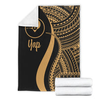 Yap Premium Blanket - Gold Polynesian Tentacle Tribal Pattern - Polynesian Pride