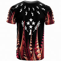 Kosrae T Shirt Thunder Bolt Seamless Pattern Violet Color - Polynesian Pride