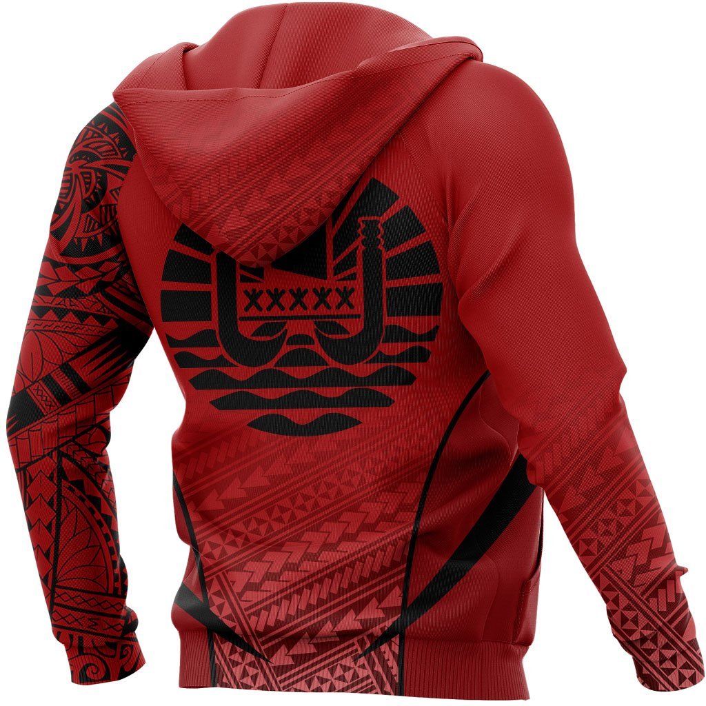 French Polynesia Active Special Hoodie French Polynesia Flag Tattoo - Polynesian Pride