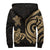 Fiji Sherpa Hoodie - Gold Tentacle Turtle - Polynesian Pride