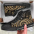 Marshall Islands High Top Shoes - Gold Tentacle Turtle Crest - Polynesian Pride