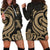 Vanuatu Women Hoodie Dress - Gold Tentacle Turtle Gold - Polynesian Pride