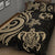 Tonga Quilt Bed Set - Gold Tentacle Turtle - Polynesian Pride