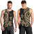 Niue Men's Tank Top - Gold Tentacle Turtle - Polynesian Pride