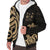 Fiji Sherpa Hoodie - Gold Tentacle Turtle Crest - Polynesian Pride