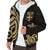 Fiji Sherpa Hoodie - Gold Tentacle Turtle - Polynesian Pride