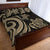 Tahiti Quilt Bed Set - Gold Tentacle Turtle - Polynesian Pride