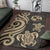 Tonga Area Rug - Gold Tentacle Turtle - Polynesian Pride