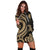 Northern Mariana Islands Women Hoodie Dress - Gold Tentacle Turtle - Polynesian Pride