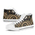 Yap High Top Shoes - Gold Tentacle Turtle - Polynesian Pride