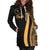 Chuuk Women's Hoodie Dress - Gold Polynesian Tentacle Tribal Pattern - Polynesian Pride