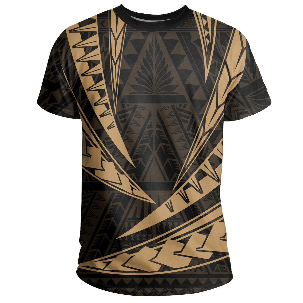 Hawaii Kanaka Polynesian T Shirt Gold - Polynesian Pride