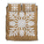 Hawaiian Royal Pattern Quilt Bed Set - Gold - N1 Style - AH Gold - Polynesian Pride