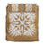 Hawaiian Royal Pattern Quilt Bed Set - Gold - A3 Style Gold - Polynesian Pride