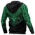 Maori Tattoo Hoodie Hei Matau Abalone Green - Polynesian Pride